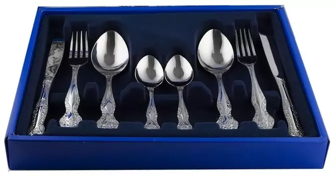 Павловский завод им. Кирова Набор столовых приборов, 24 предмета серебристый