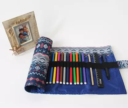 Пенал корпусный для письменных принадлежностей Pencil Case Tuba, Геометрия 2