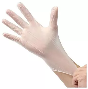 Перчатки Рыжий кот хозяйственные виниловые, 50 пар,