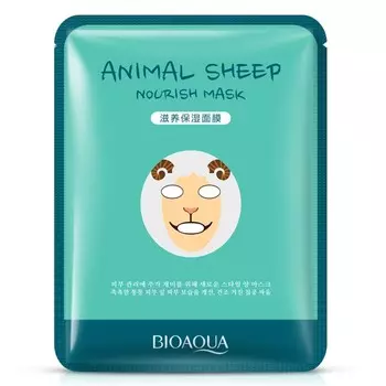 Питательная маска для лица BioAqua Animal Face Sheep