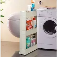 Пластиковая 3-х ярусная стойка с колёсиками Multi-Purpose Rack, 55х17х77 см