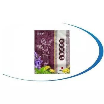 Пластырь ТМ Miaolaodi магнитный от боли в пояснице (фиолетовый), 1шт