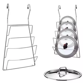 Подставка для крышек навесная на рейлинг