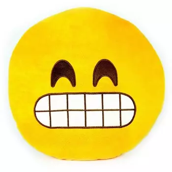 Подушка emoji (эмоджи) в ассортименте, Оскал