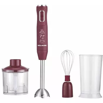 Погружной блендер Willmark , бордовый