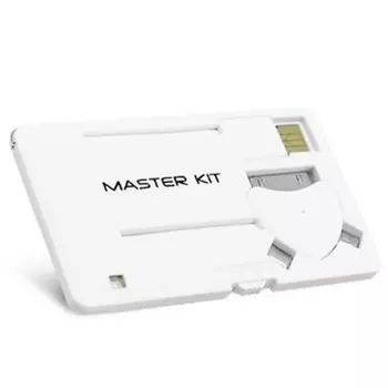 Портативное зарядное устройство Power-флешка 8 Гб (черный), Белый