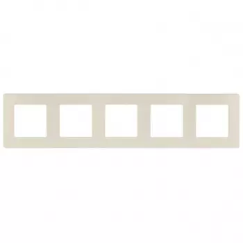 Рамка 5- постовая ЭРА 12 сатин слоновая кость 12-5105-02 Б0052540