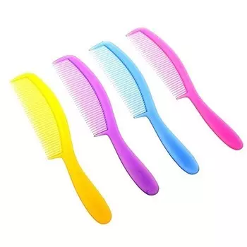 Расческа с ручкой - Лекало, цвета микс