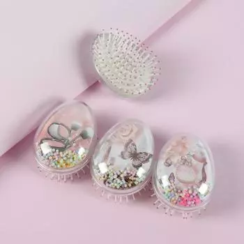 Расчёска массажная - Бабочки, 5,5 ? 9 см, цвет микс