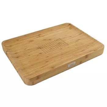 Разделочная доска Joseph Joseph Cut&amp;Carve Bamboo, 40х30 см, бежевый