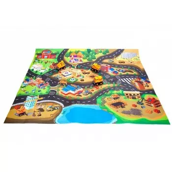 Развивающий коврик - Стройка в городе, 70х80 см