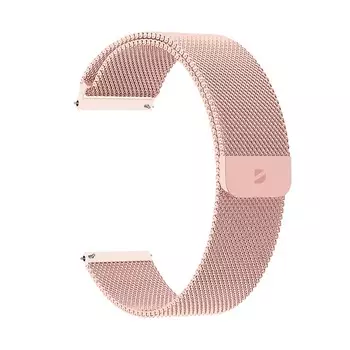 Ремешок Band Mesh универсальный, 22 mm, нержавеющая сталь, розовое золото, Deppa