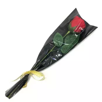Роза из парфюмированного мыла Soap Flower, 39 см, красный