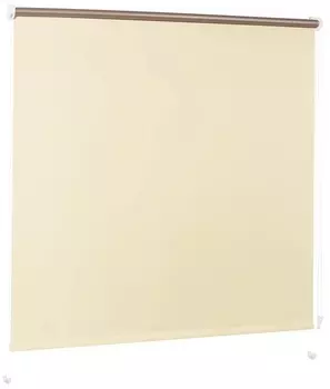 Рулонная штора Blackout Brabix светонепроницаемая миниролло (кремовый/серебро), 70х175 см