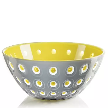 Салатник Le Murrine, 25 см, акрил, желто-серый
