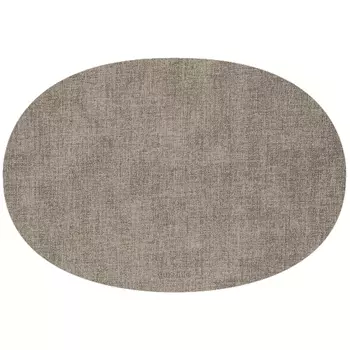 Салфетка подстановочная овальная двухсторонняя Fabric, серая