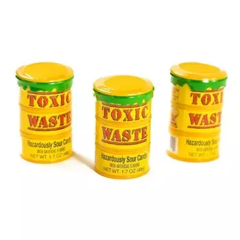 Самые кислые конфеты в мире- Toxic Waste, в ассортименте, 48 г, Green