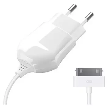 Сетевое зарядное устройство 30-pin для Apple, 1A, белый, Deppa