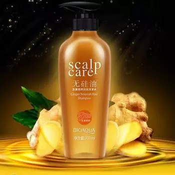 Шампунь для волос с имбирем без силикона Bioaqua, 300 мл