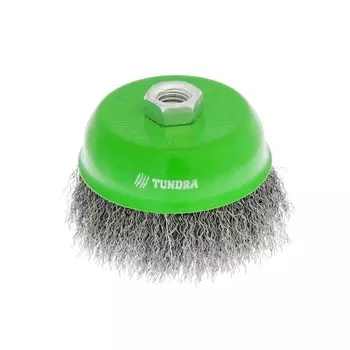 Щетка металлическая для УШМ Tundra Basic - чашка, М14, 65 мм