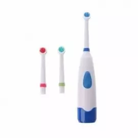Щетка зубная МО-1613 Electric Toothbrush на батарейках+2 насадки, подставка