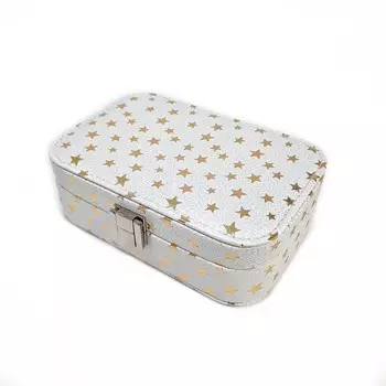 Шкатулка для ювелирных изделий Звёздочки, 15х10х6 см, белый