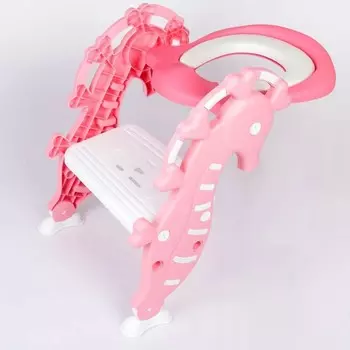 Сиденье на унитаз со ступенькой - Морской конёк, Розовый