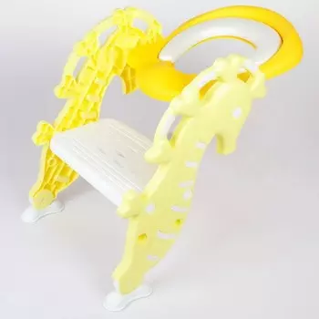 Сиденье на унитаз со ступенькой - Морской конёк, Желтый