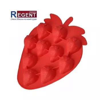 Силиконовая форма для льда «Клубничка» Regent Inox