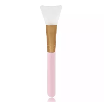 Силиконовая кисть для нанесения масок Silica Gel Mask Brush, розовая