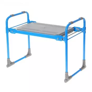 Скамейка перевертыш садовая, складная, голубой