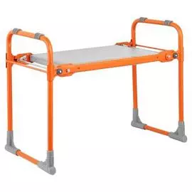 Скамейка садовая СКМ с мягким сиденьем, оранжевый