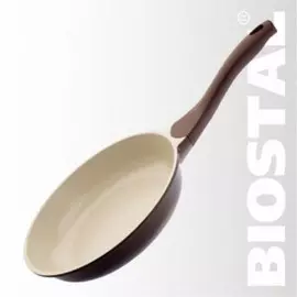 Сковорода Biostal, 28 см, Коричневый/бежевый