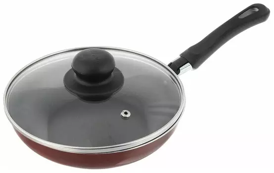 Сковорода Scovo Expert СЭ-030, с крышкой, 28 см