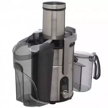 Соковыжималка First FA-5206-3 Black, мощность 1200 Вт, 5 скоростных режимов, LED-дисплей, корпус из нержавеющей стали, чёрный