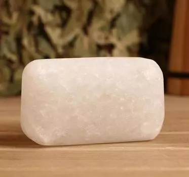 Соляное мыло, белая соль, брусок 4?6?10 см