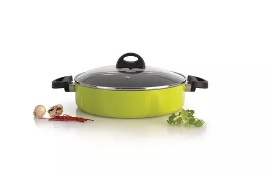 Сотейник BergHOFF Eclipse Lime 3700087, с крышкой, 26 см