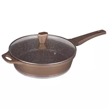 Сотейник WINNER 28см MARBLE LUXURY с мраморным покр. WR-8157