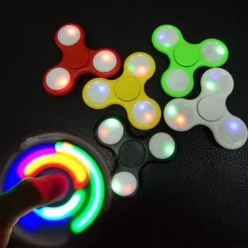 Спиннер светящийся - пластик, цвет микс