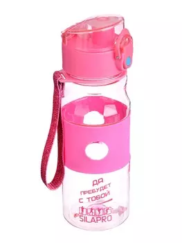 Спортивный шейкер 380 мл, розовый