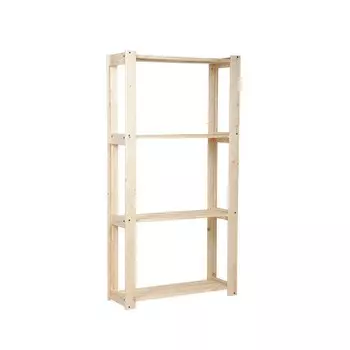 Стеллаж деревянный - Омега, 64х28х133 см, регулируемый