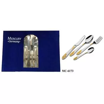 Столовый набор 24пр Mercury» «Виноград» синий бархат MC-6173