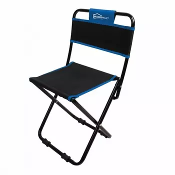 Стул походный со спинкой, синий