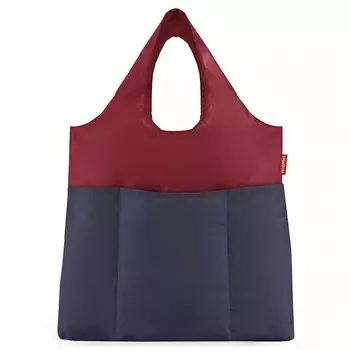 Сумка складная Mini maxi shopper plus bicolor красная-синяя