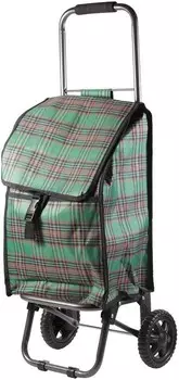 Сумка-тележка Рыжий кот D203 клетка, клетка