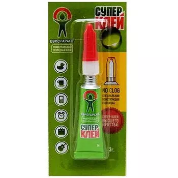 Супер-клей моментальный - Еврогарант, 3 г