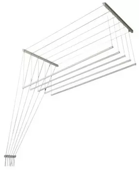 Сушилка для белья LDN потолочная Лиана Люкс 1,7 м, белый