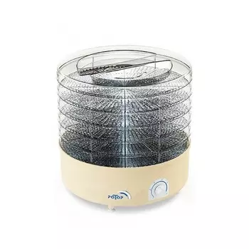 Сушилка для овощей и фруктов Ротор-Дива СШ 007-10, 5 ПРОЗРАЧНЫХ поддонов в цветной упаковке, вентилятор,