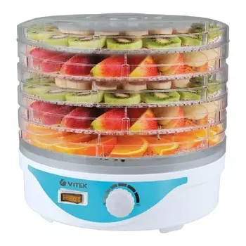 Сушилка для овощей и фруктов Vitek 5055(W), мощность 250 Вт
