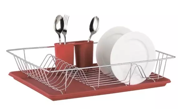 Сушилка для посуды ZEIDAN Z-1169 красная